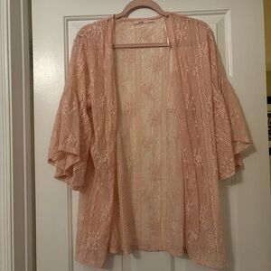 Miami Blush Lace Cardigan